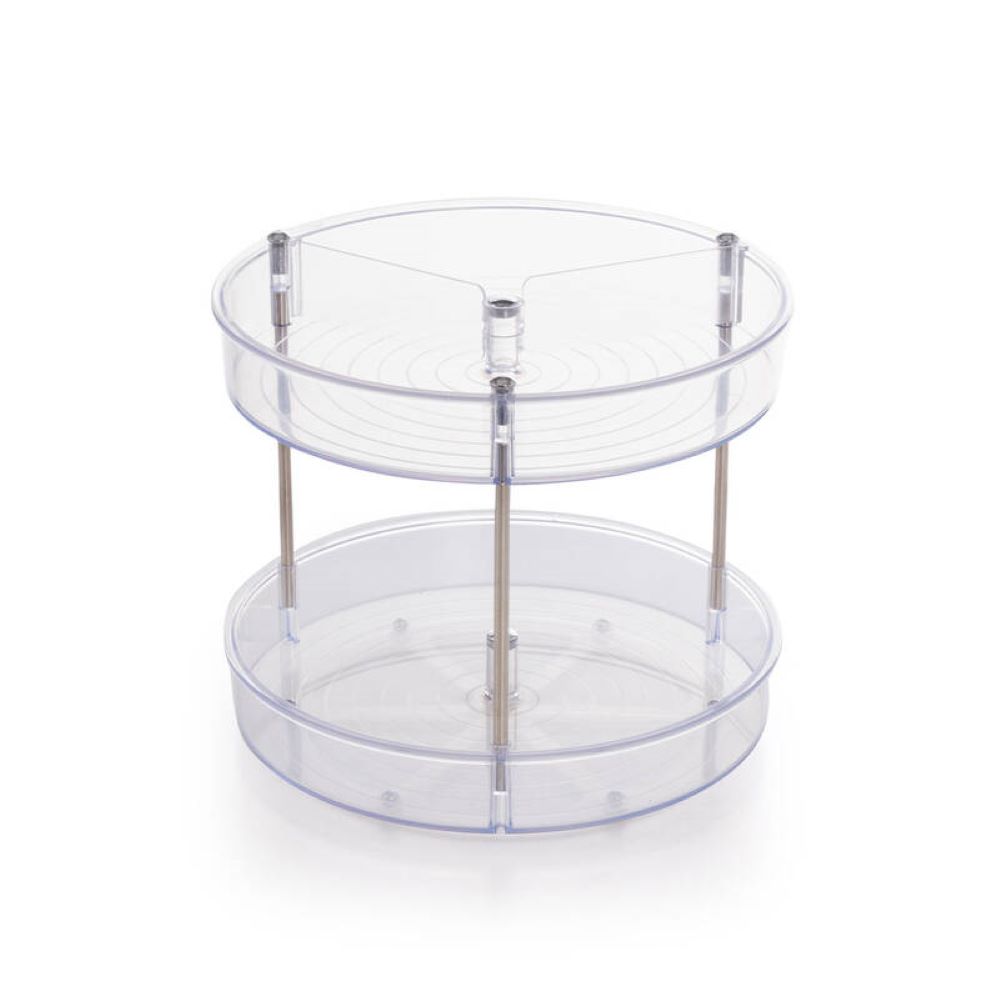 Primanova Elpide Two-Ply Rotary Shelf - Transparent