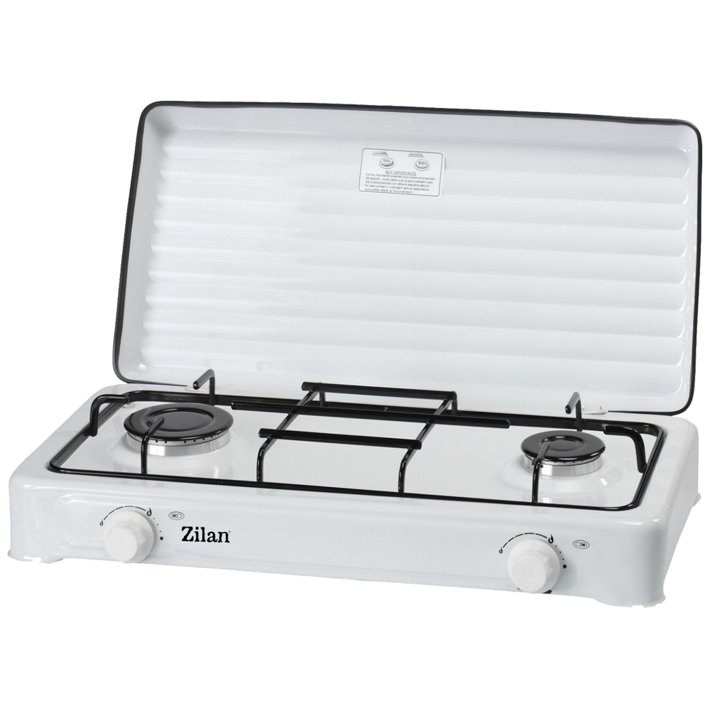 Zilan Gas Cooker Two Burners - White