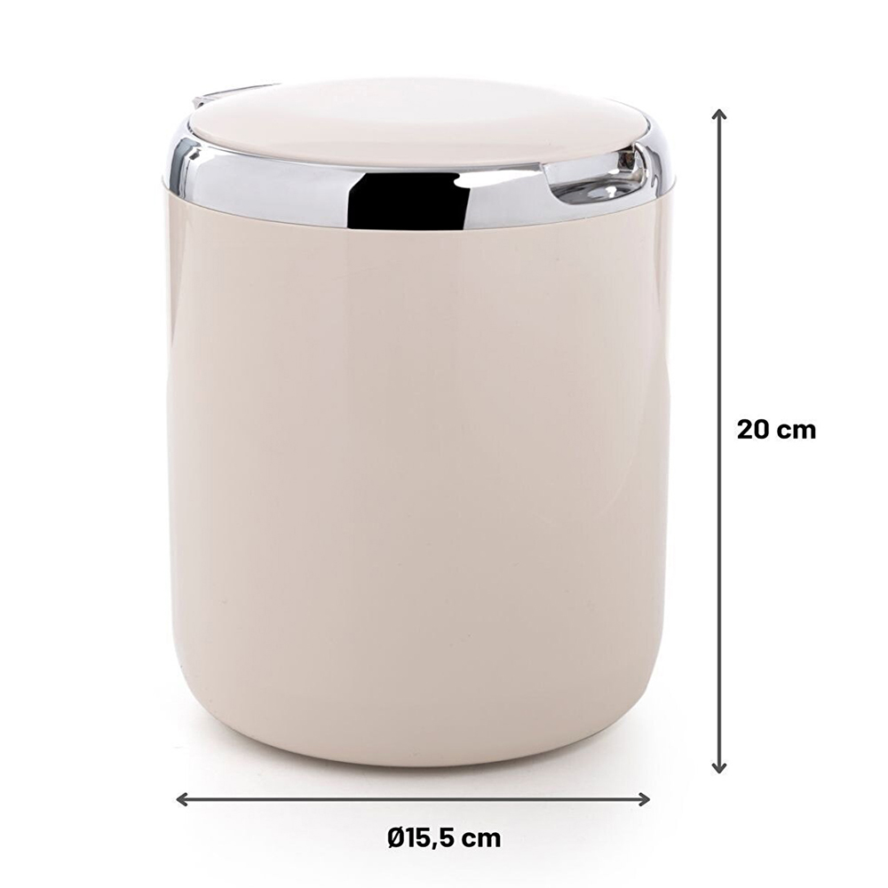 Primanova Pasifik Dustbin 3Lt Beige