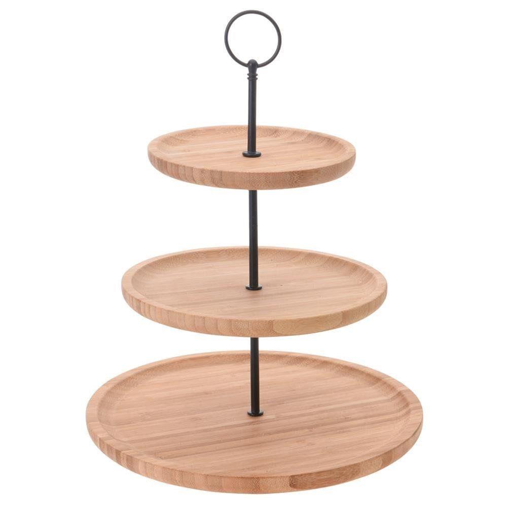 Koopman Food Stand 3 Tiers Bamboo