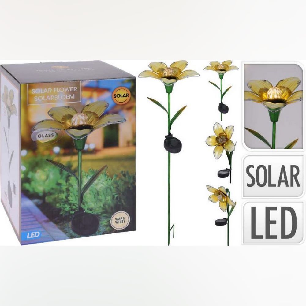 Koopman Solar Flower Lamp Pp On Stıck 3Ass