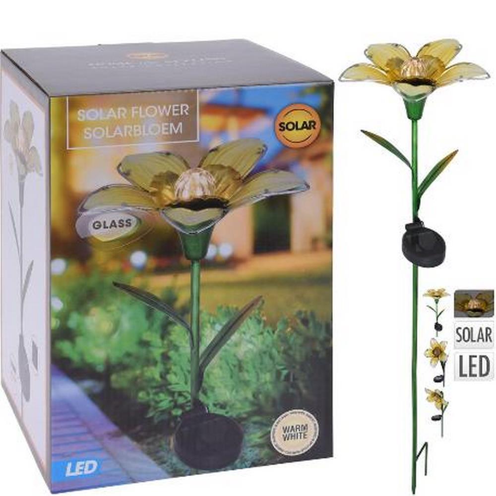 Koopman Solar Flower Lamp Pp On Stıck 3Ass