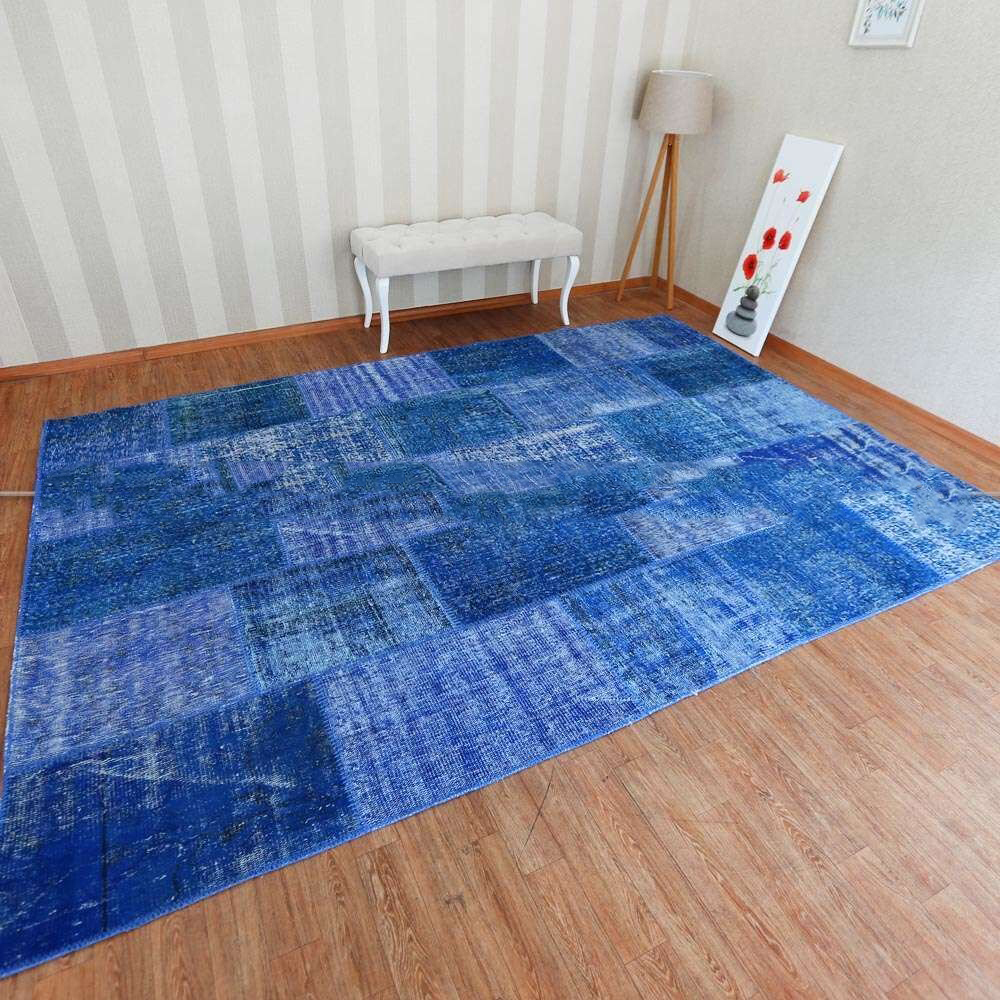 Halistores Liviadora Patchwork Carpet 120*180 Blue