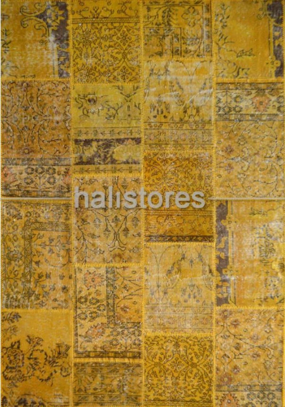 Halistores Liviadora Patchwork Carpet 140*200 Mustard