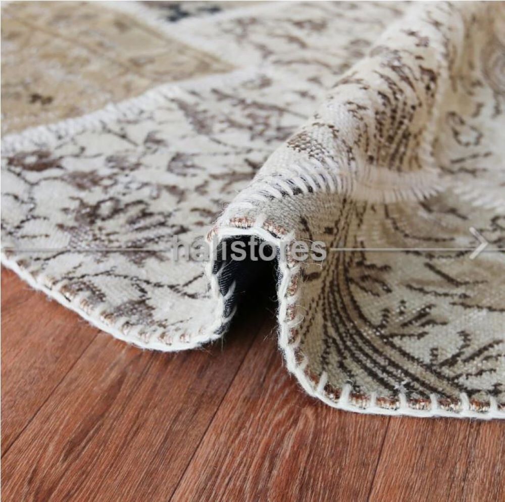 Halistores Round Patchwork Carpet 140*140 Beige