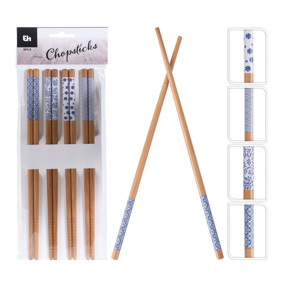 Koopman Chopsticks Bamboo Set 8Pcs