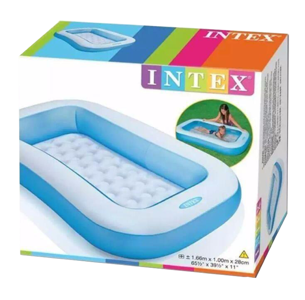Intex Rectangular Baby Pool ( 65.5" L * 39.5" W * 11" H )