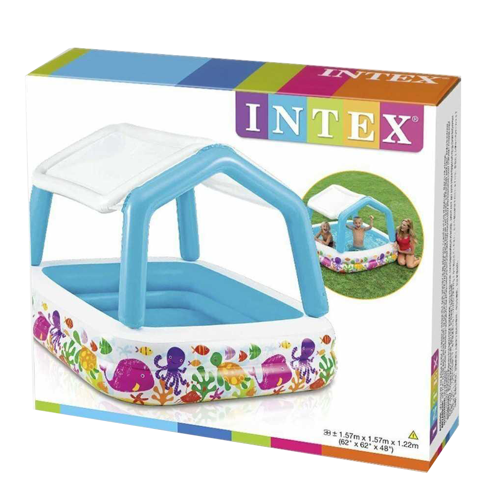 Intex Sun Shade Baby Pool ( 62" L * 62" W * 48" H )