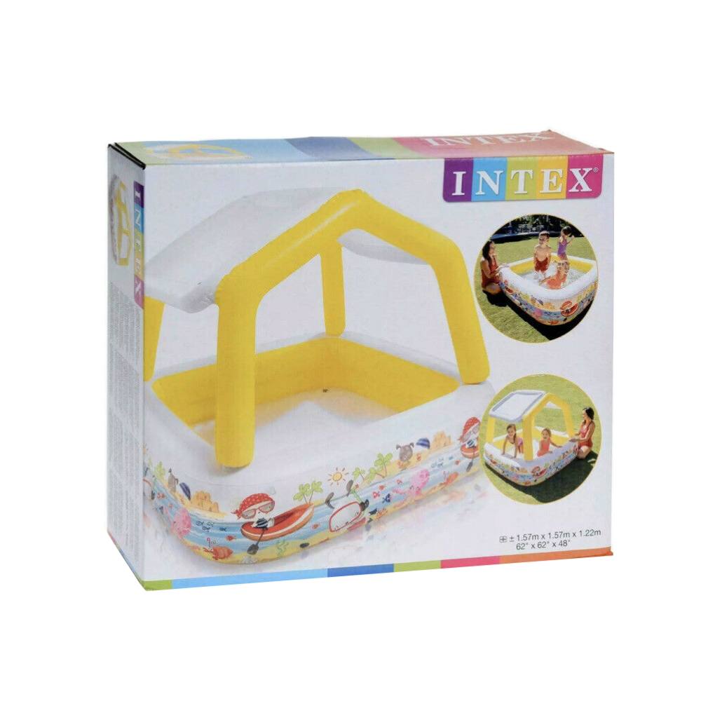 Intex Sun Shade Baby Pool ( 62" L * 62" W * 48" H )