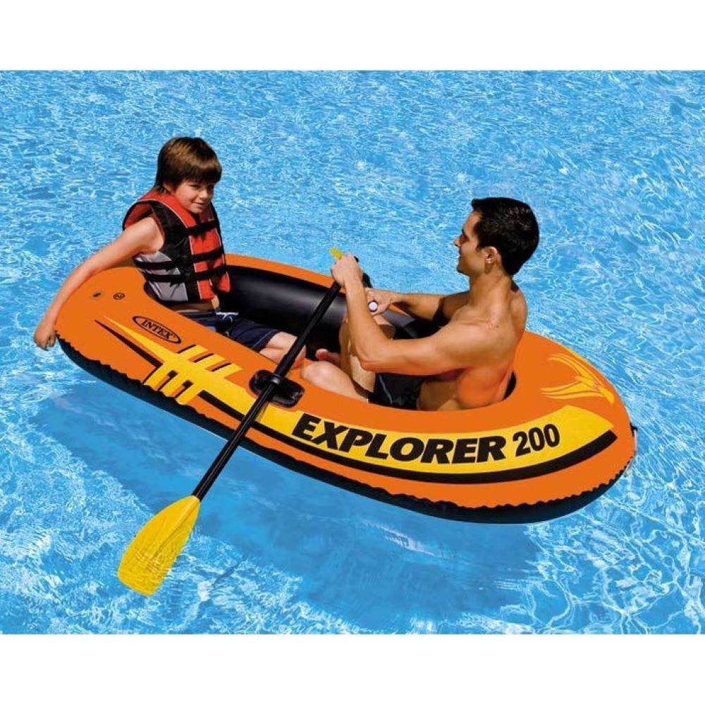 Intex Boat Explorer 200 For 2 Person 95 Kg (58 * 33 * 14 )
