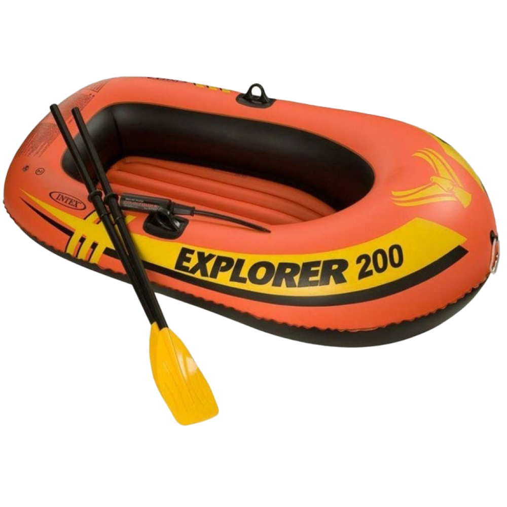 Intex Boat Explorer 200 For 2 Person 95 Kg ( 58*33*14 )