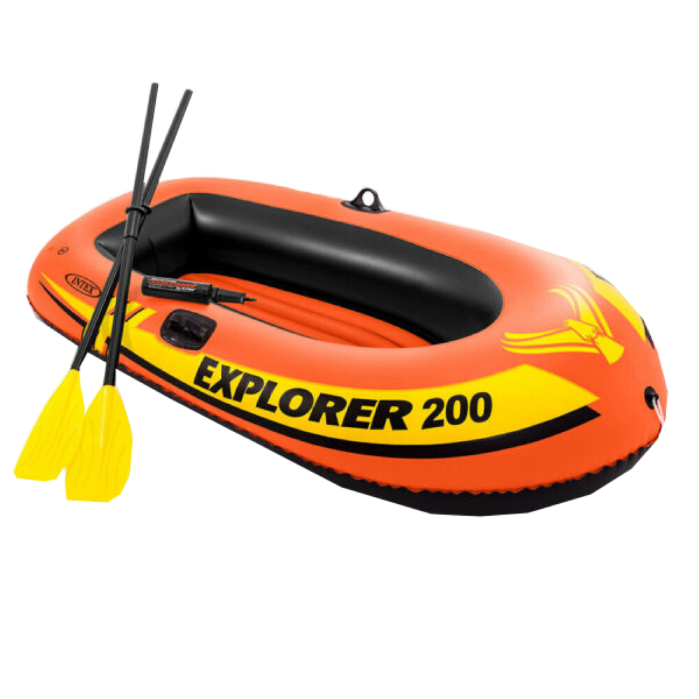 Intex Boat Explorer 200 For 2 Person 95 Kg ( 58*33*14 )