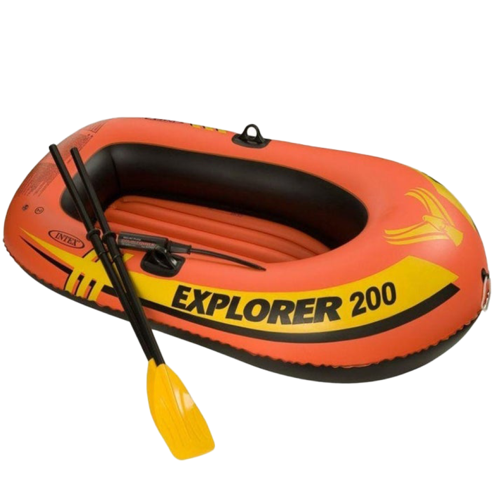 Intex Boat Explorer 200 For 2 Person 95 Kg ( 58*33*14 )