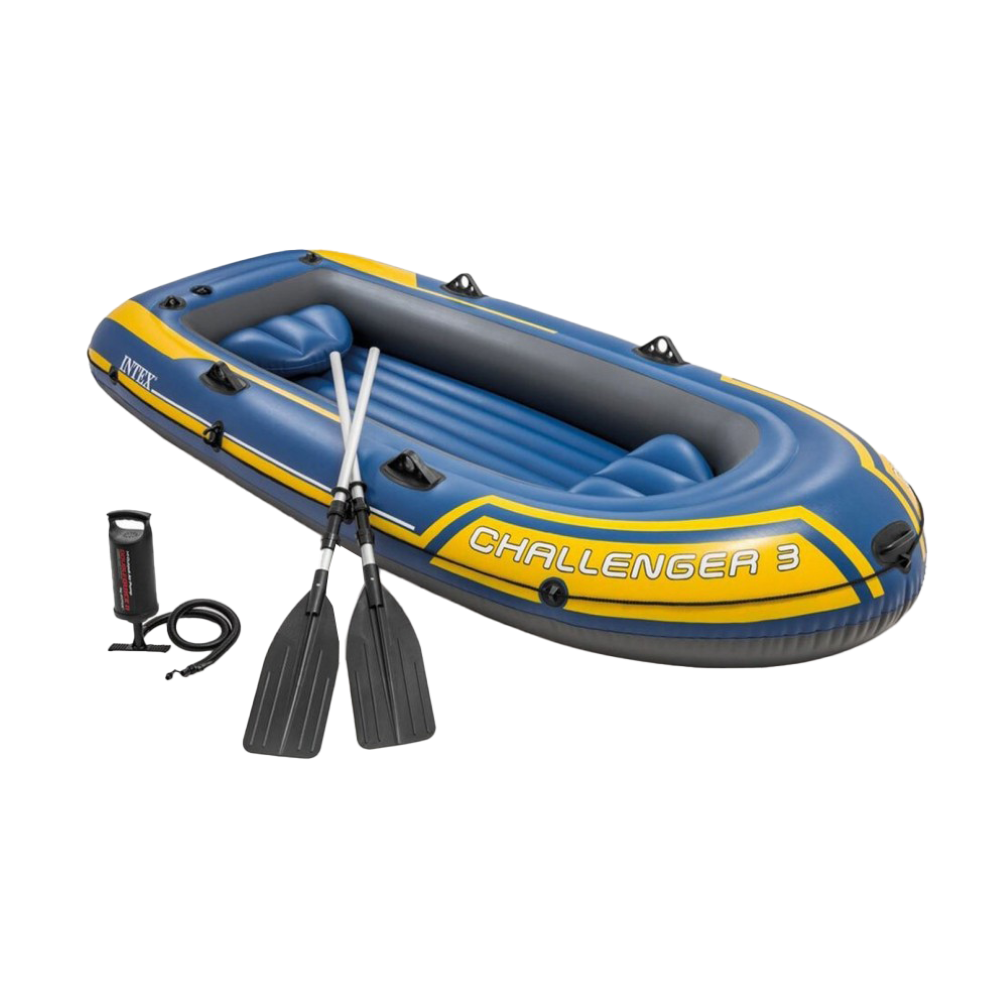 Intex Challenger 3 Boat Set For 3 Persons 255 Kg