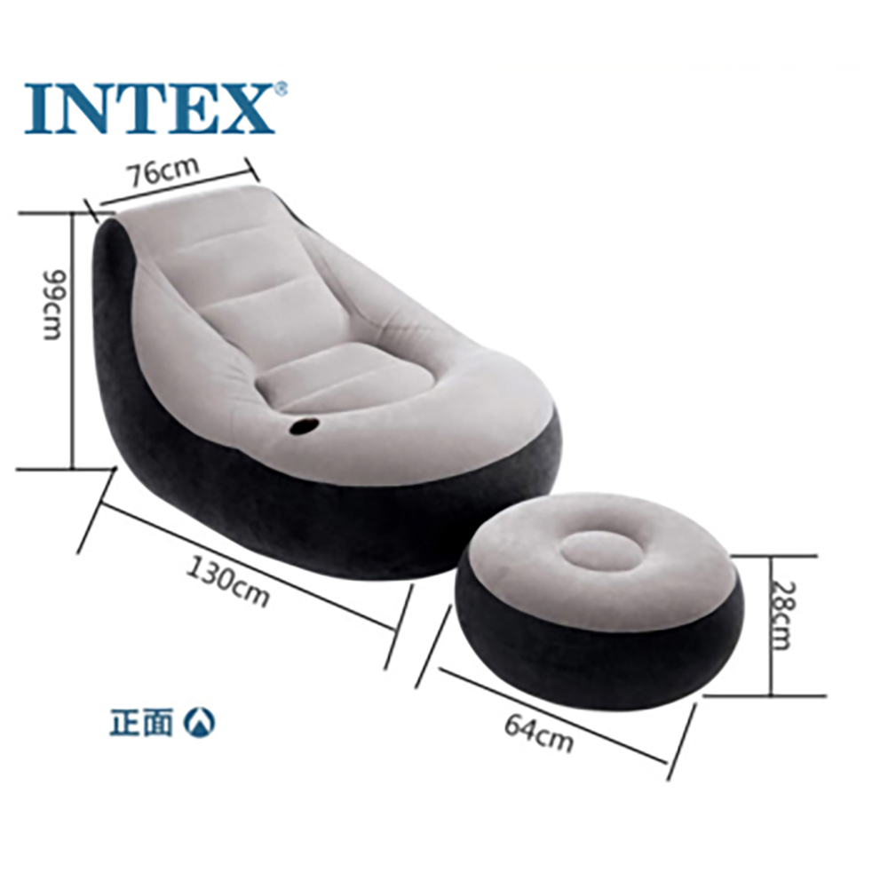 Intex Recreation Ultra Lounge With Ottoman ( 39*51*30 )