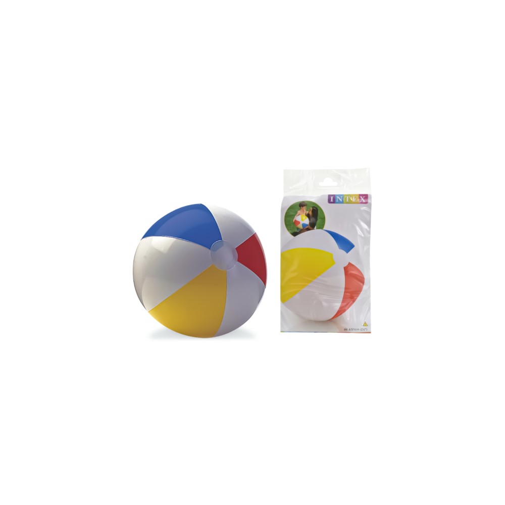 Intex Beach Balls Gloosy Panel Ball 20   ( 51Cm ) Diameter