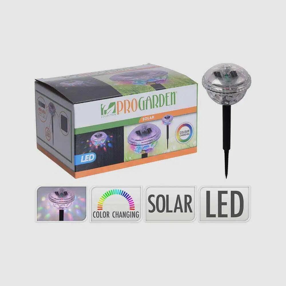 Koopman Outdoor Spotlight Solar Led 30 * 9.5 Cm Black/Multicolor