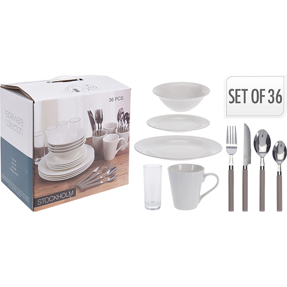Koopman Dinner Set Porcelain 36 Pcs