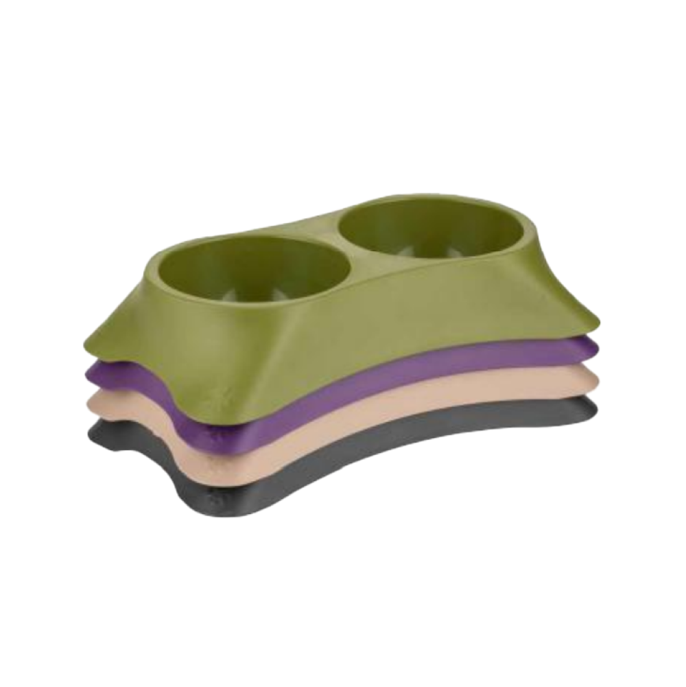 Poliwork Kyane Cat Food &amp; Water Bowl