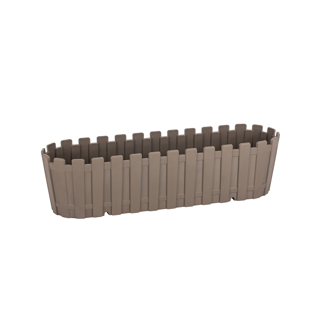 Poliwork Akasya Fence Balcony Flower Pot 60 Brown