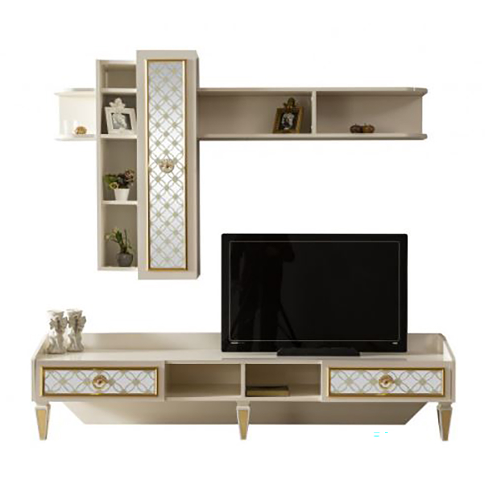 Evissa Gold Tv Unit