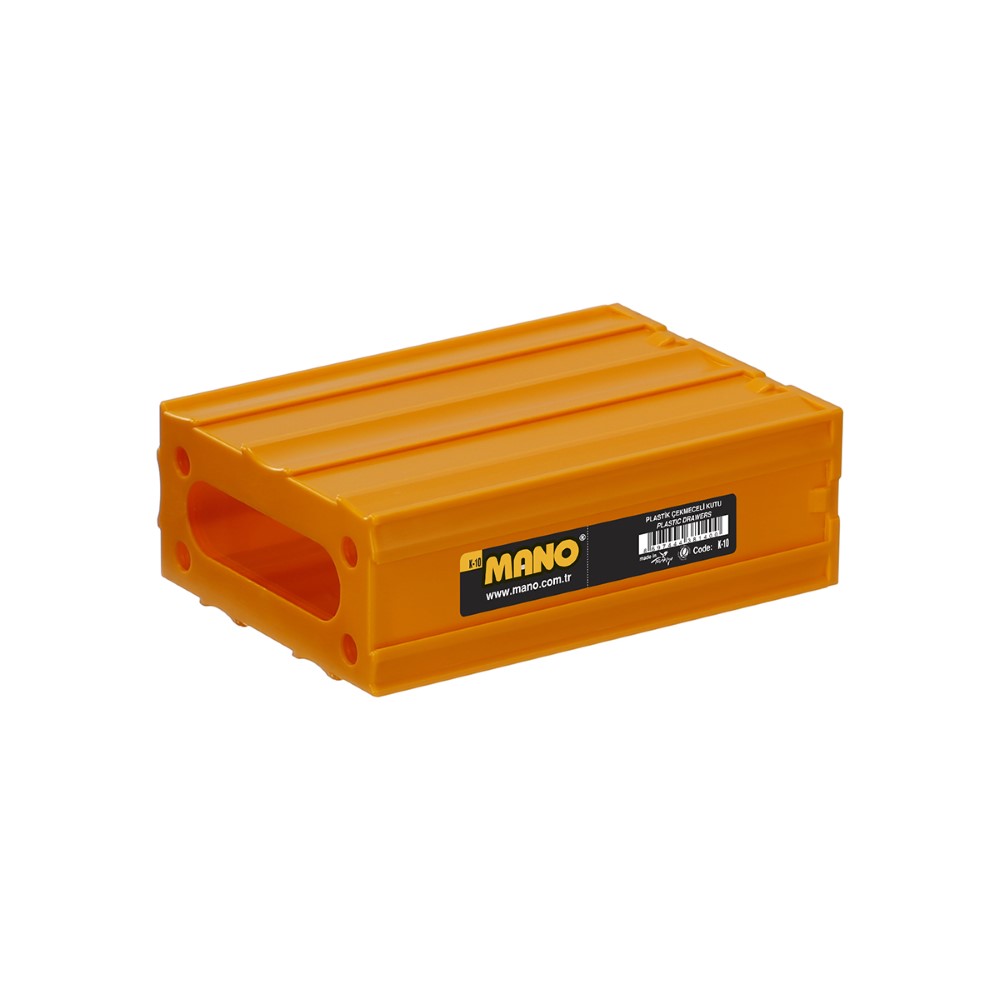 Mano Plastic Box With Drawers Yellow