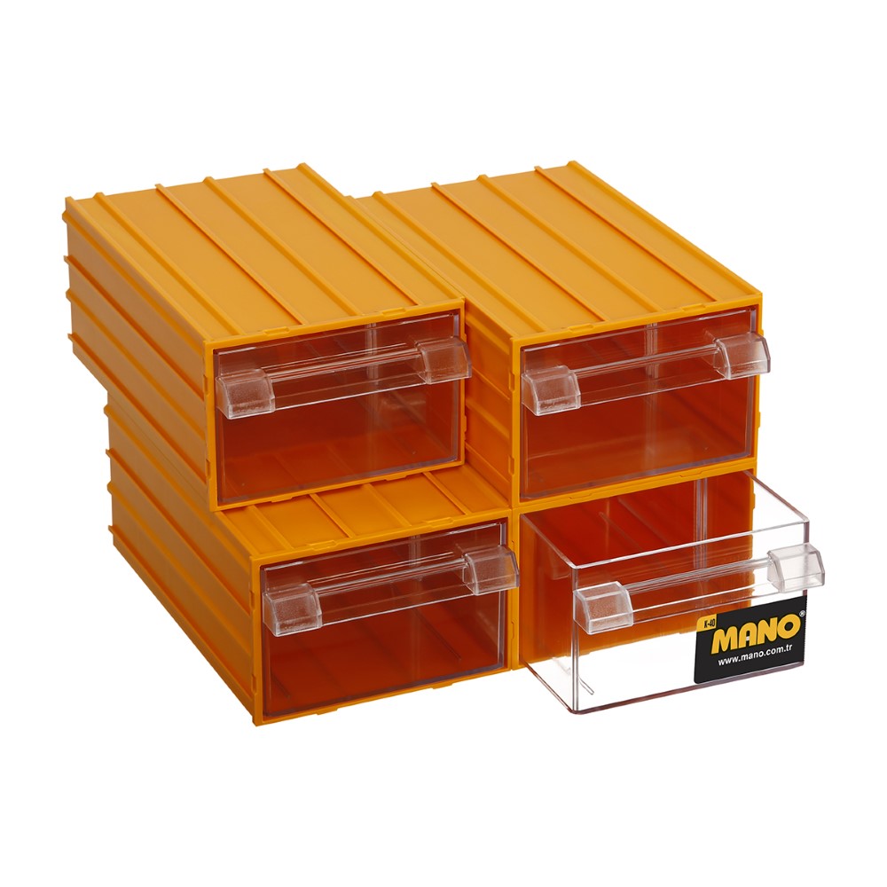 Mano Box With Drawers Yellow