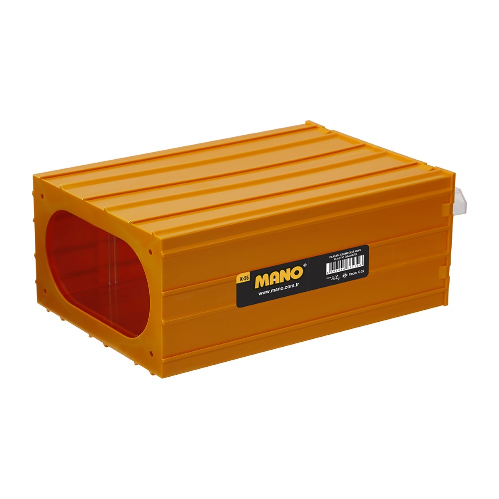 Mano Plastic Box With Drawers Yellow