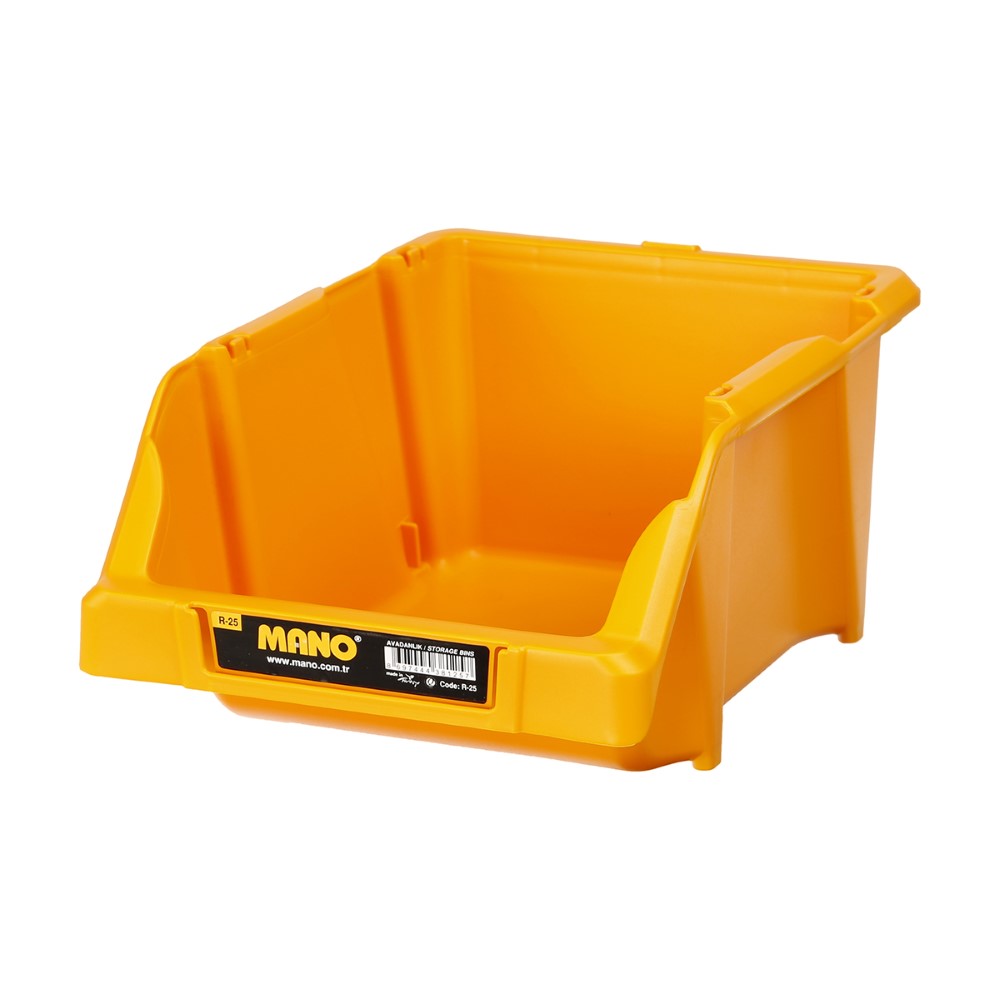 Mano Stacking Bin For Tools Yellow