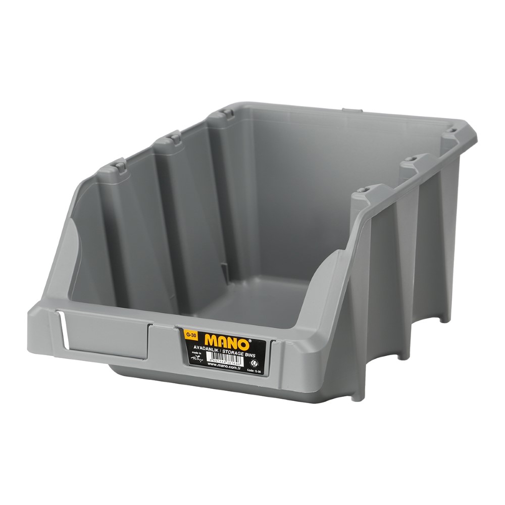 Mano Stacking Bin For Tools Grey