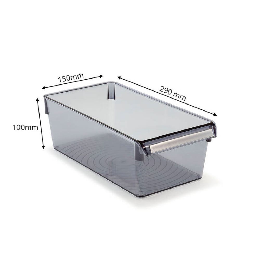 Primanova Organizer Locking Shelf 290*150*100 Mm Transparent Black