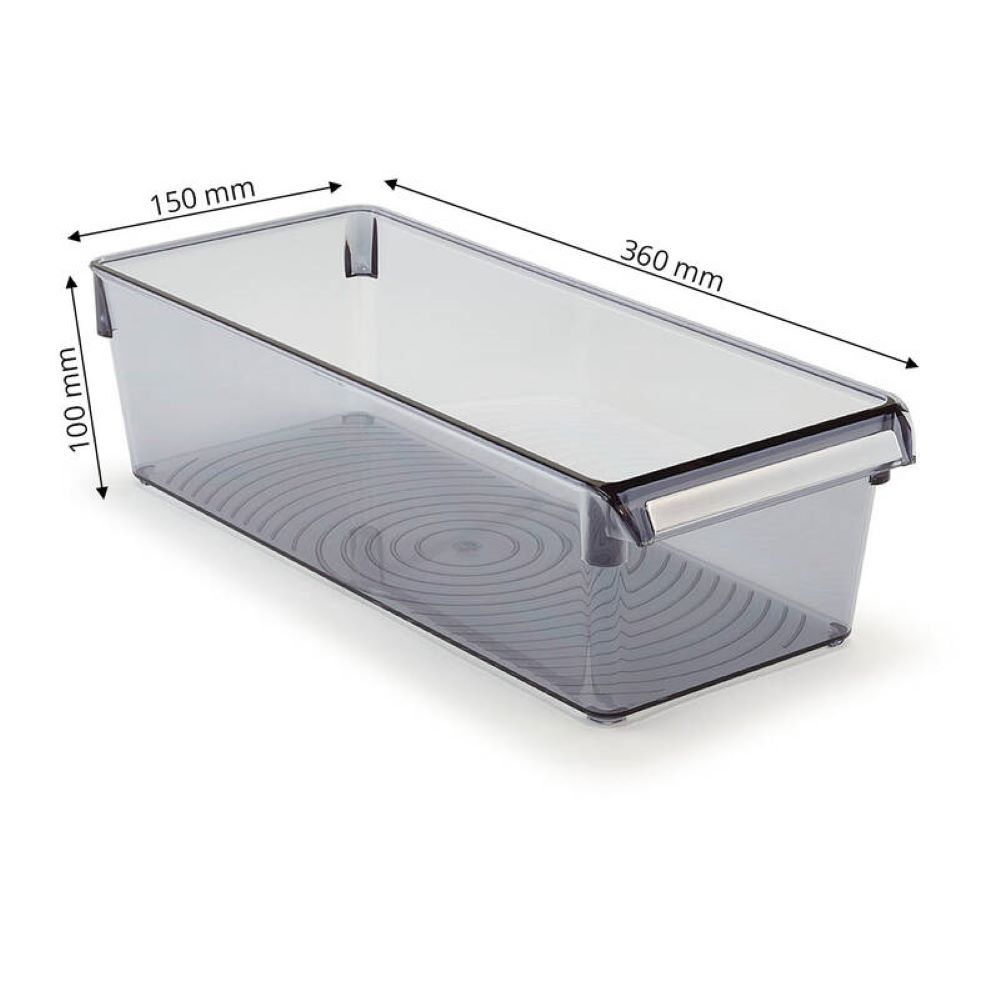 Primanova Organizer Locking Self Ps 360*150*100 Transparent Black