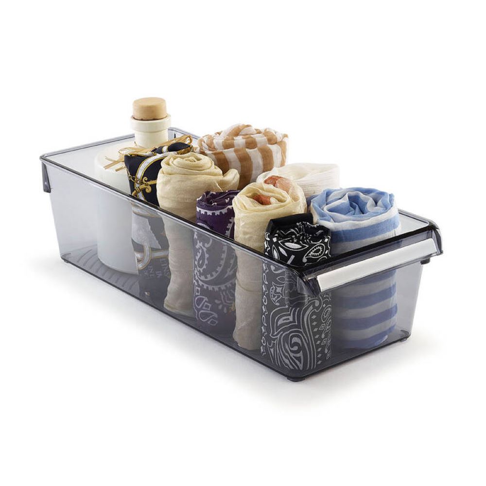 Primanova Organizer Locking Self Ps 360*150*100 Transparent Black