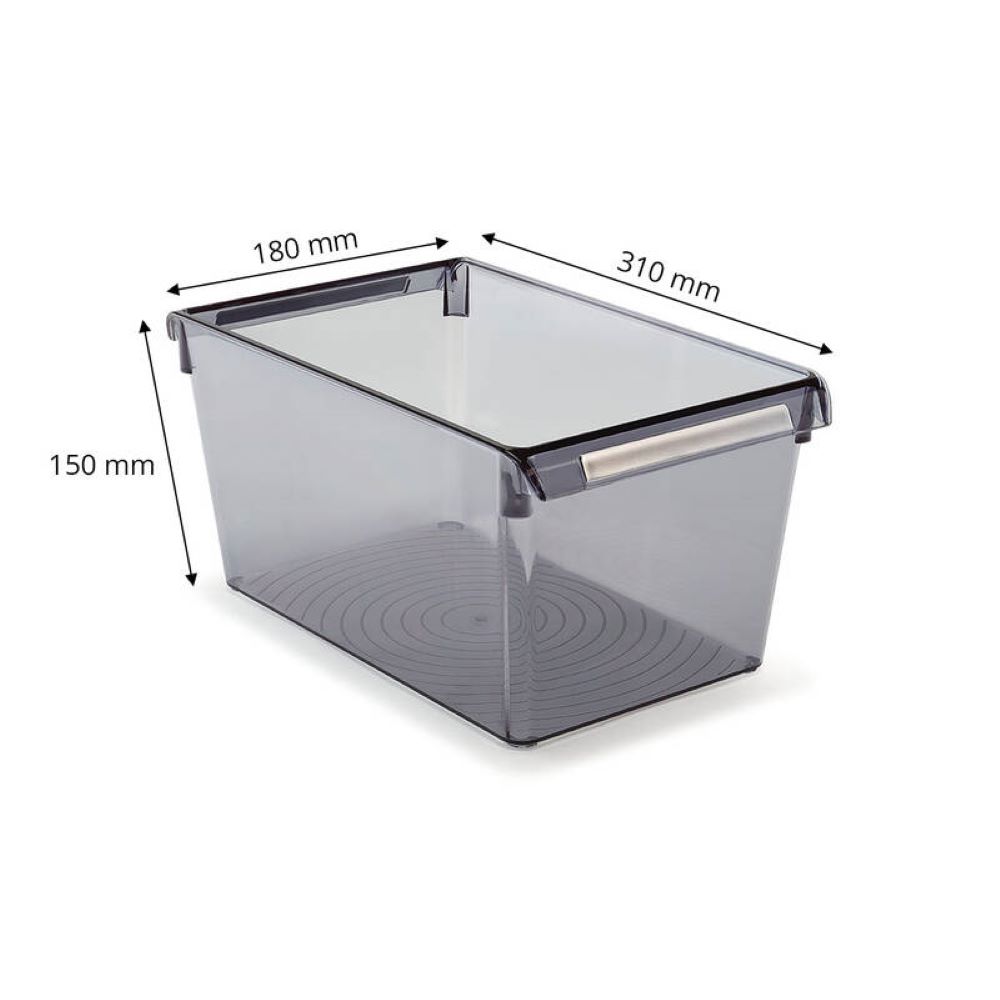 Primanova Organizer Locking Shelf Ps 310*180*150 Transparent Black