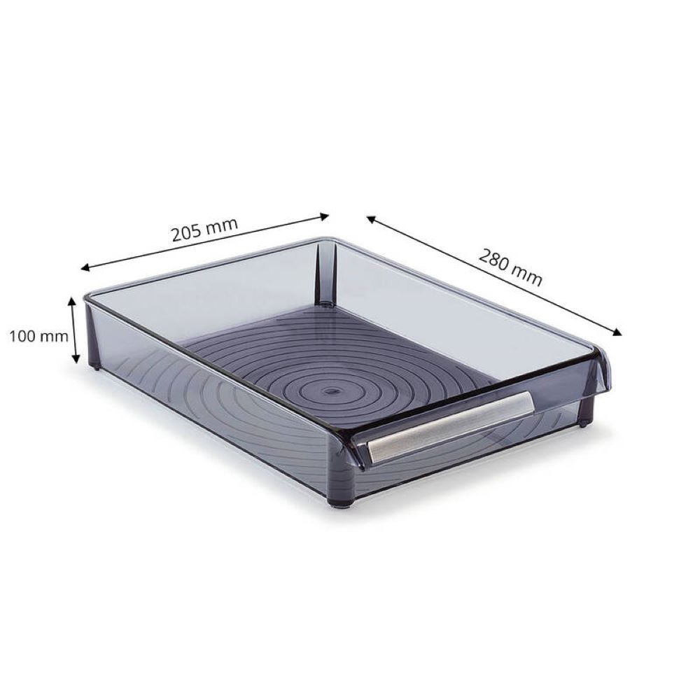 Primanova Organizer Locking Shelf Ps 205*280*50 Clear Black