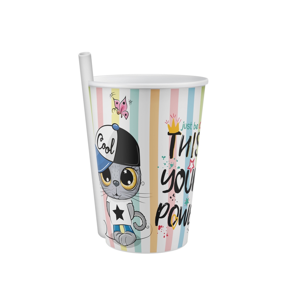 Titiz Yummy Cup With Straw 400 Ml