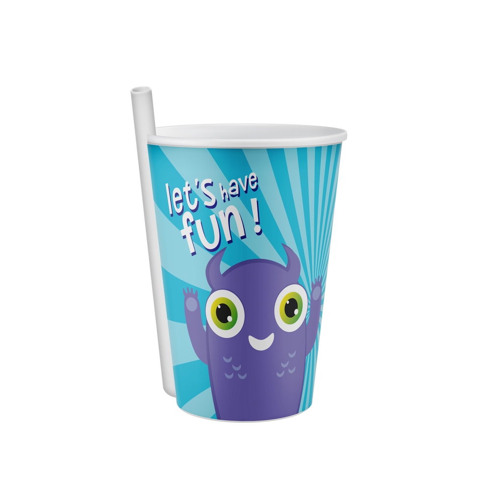 Titiz Yummy Cup With Straw 400 Ml