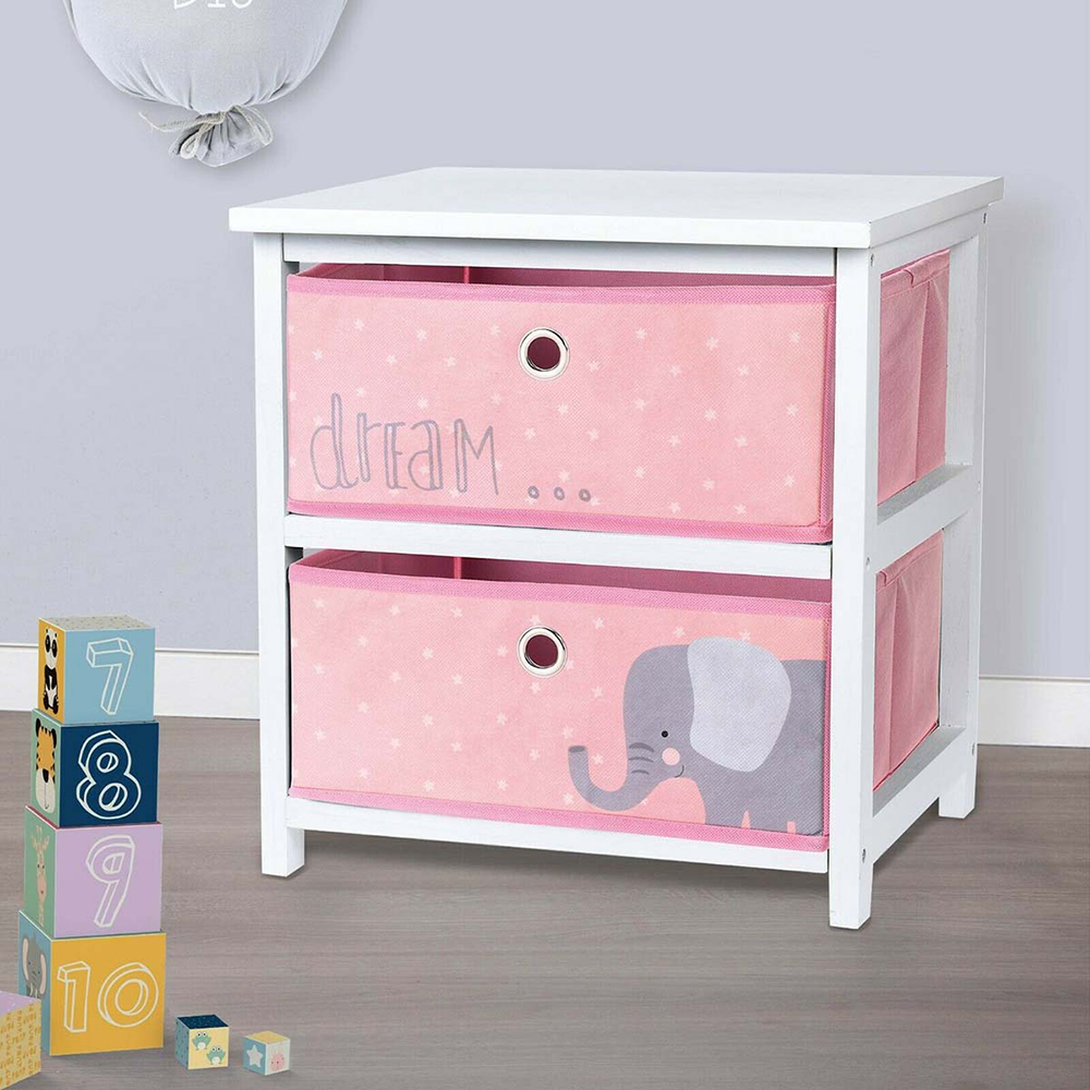 Koopman Cabinet Mdf 2 Drawers 2Ass Clr
