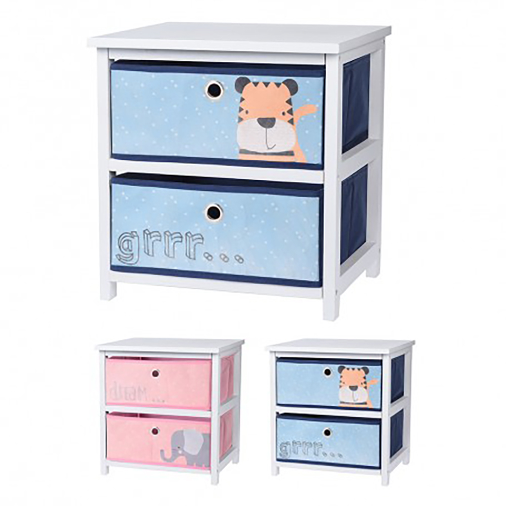 Koopman Cabinet Mdf 2 Drawers 2Ass Clr