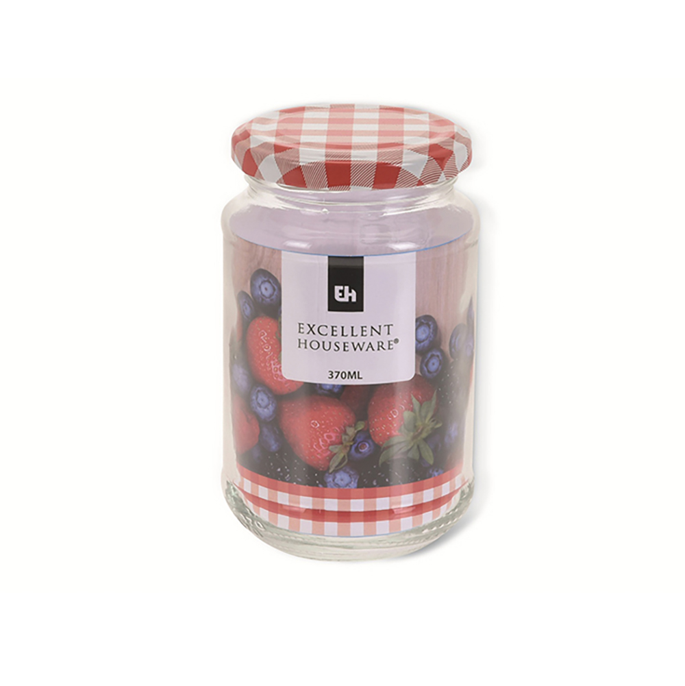 Koopman Glass Jar 370Ml Metal Lid