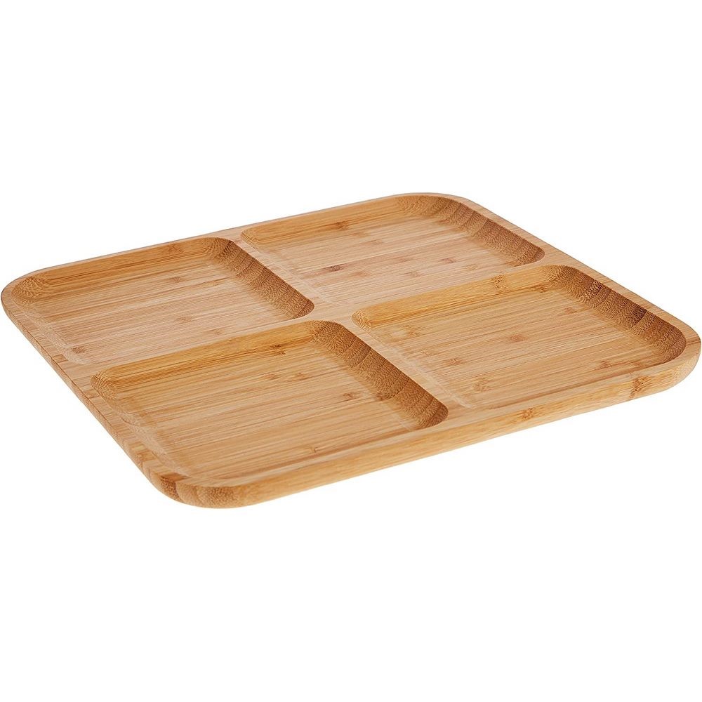 Koopman Plate Bamboo 4 Compartments