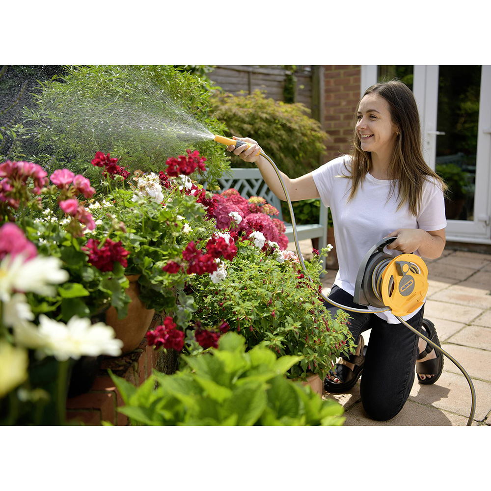 Hozelock Irrigation Garden Reel With Micro Hose 10M