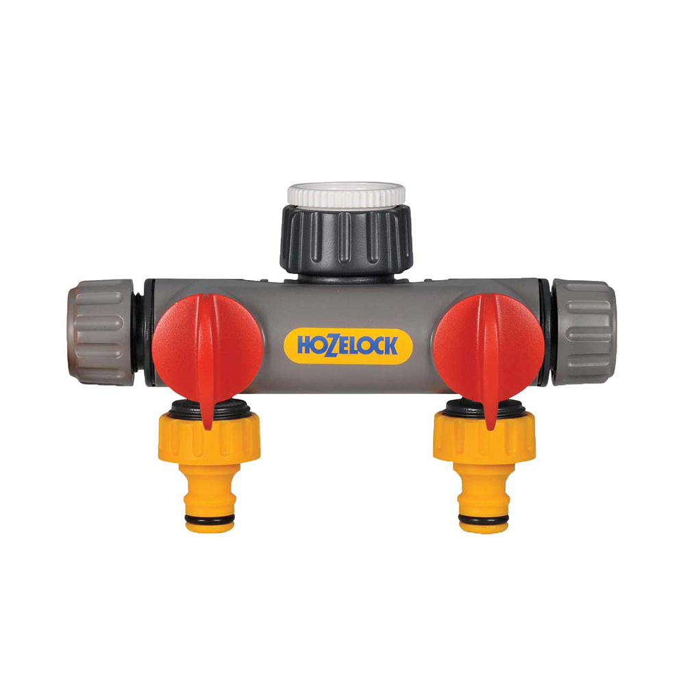 Hozelock -Y10 2 Ways Tap Connection 1/2-3/4-1