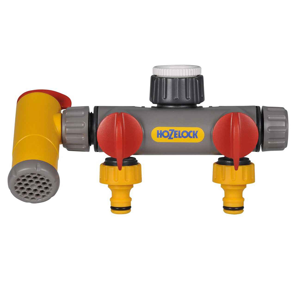 Hozelock -Y10 3 Ways Valve Tap Connection 1/2-3/4-1
