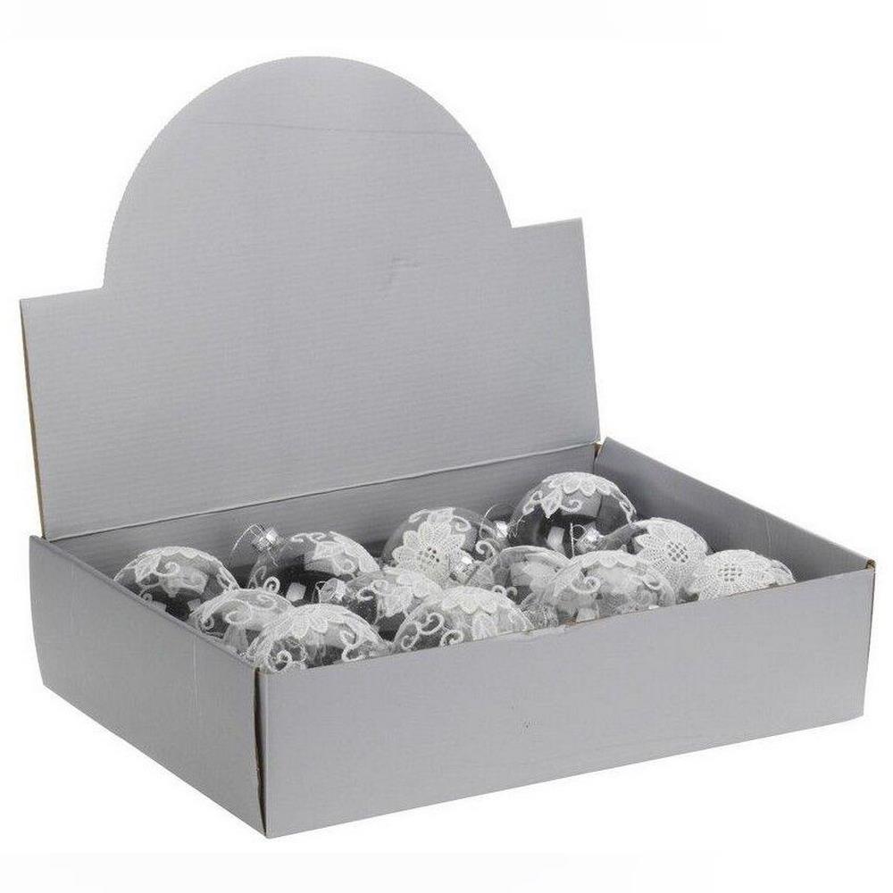 Koopman Xmas Ball Glass 80Mm Clear