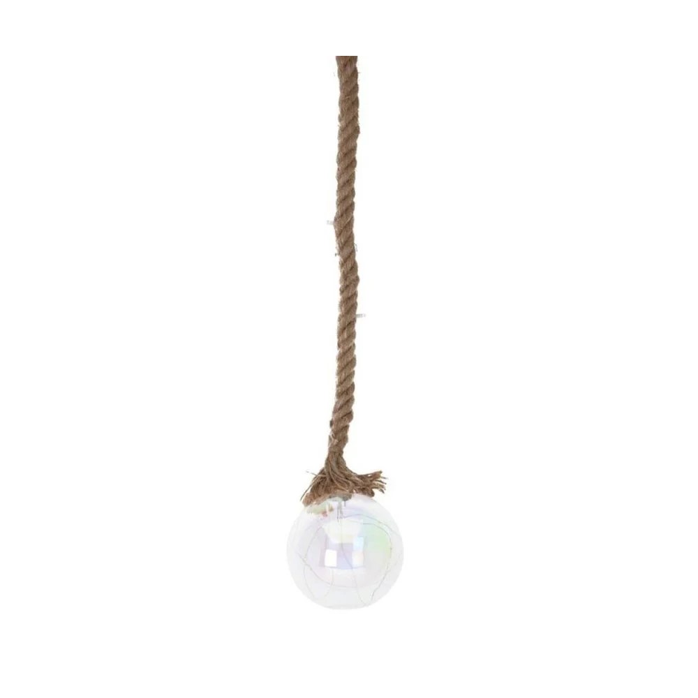 Koopman Rope Glass Ball Pendant Lighting 19 Led Lights Ww