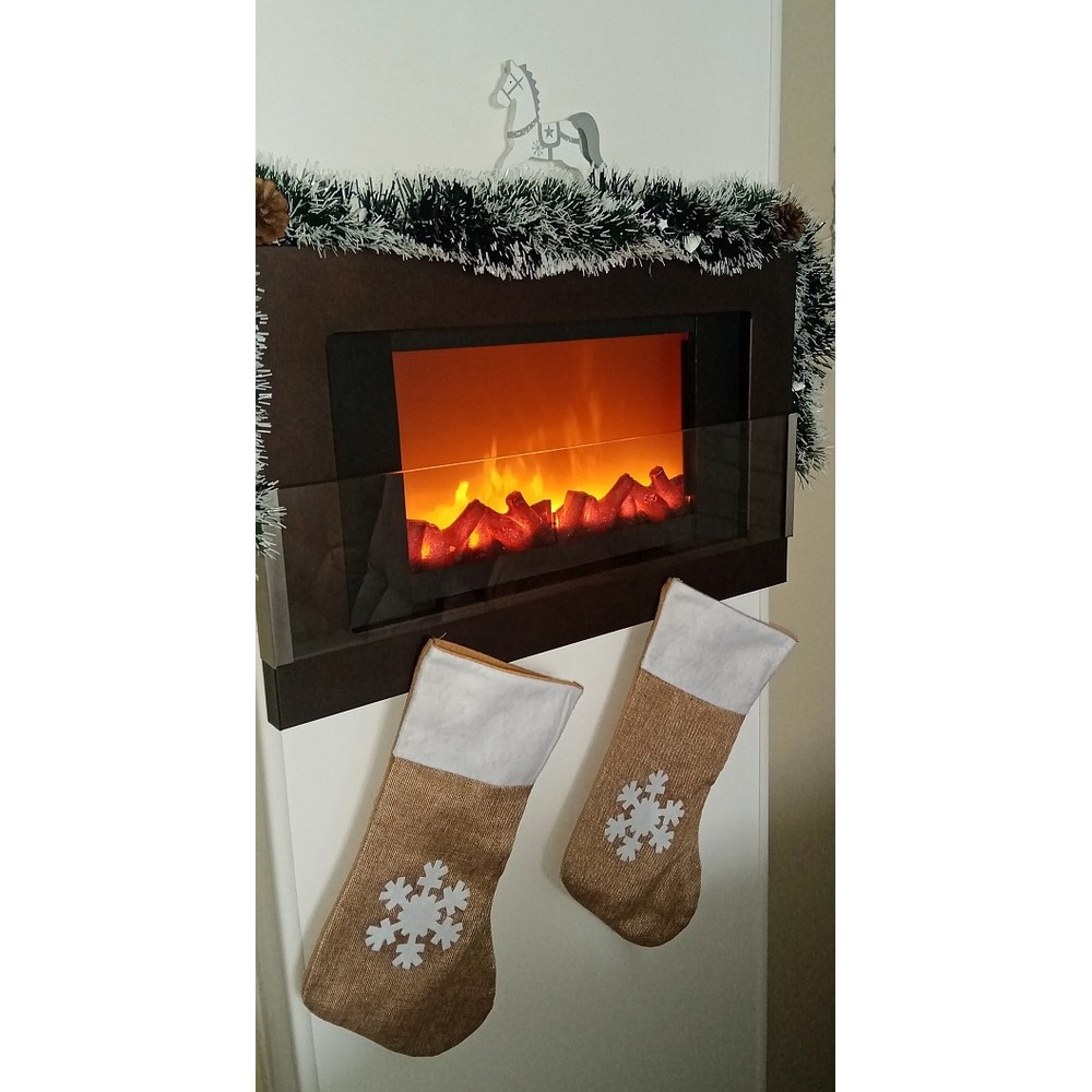 Koopman Lantern Fireplace Led Light 41X35Cm