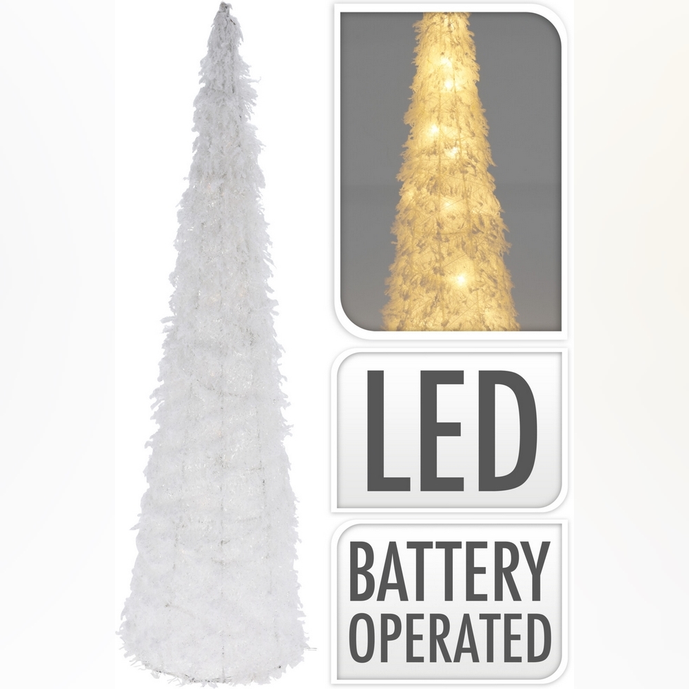 Koopman Cone 20 Led Lights 60Cm White Tınsel