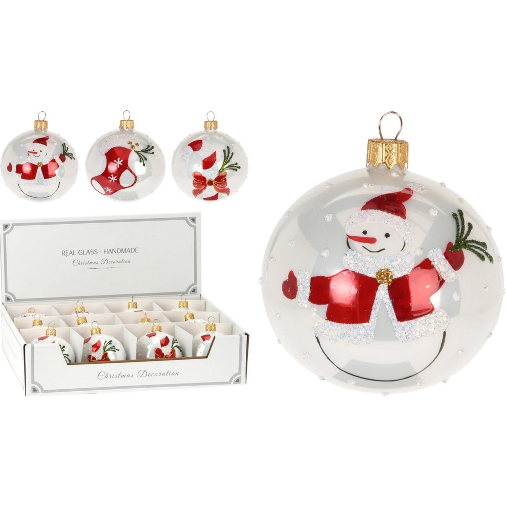 Koopman Xmas Ball Xmas Deco 80Mm 3Ass