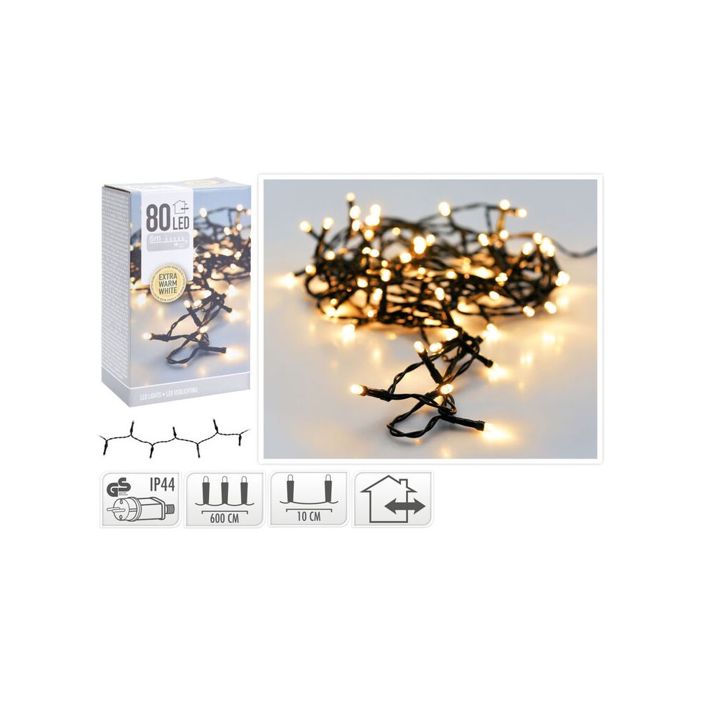 Koopman Led Lights String 80 Extra Ww